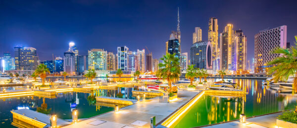 Business Bay Dubai Night View