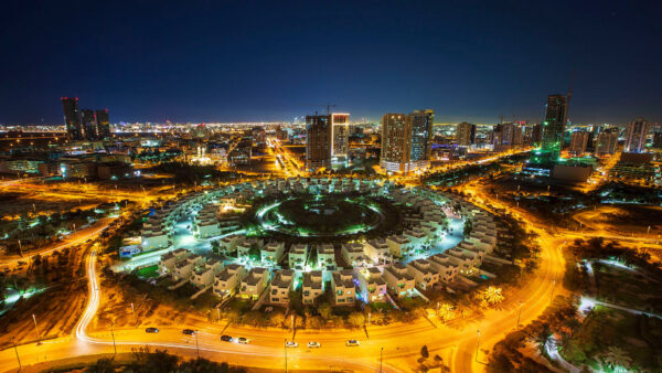 Dubai intersection view