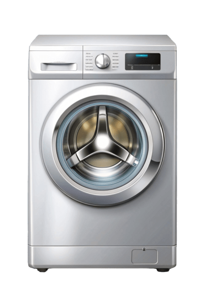 A grey washing machine